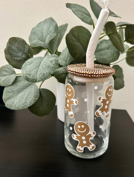 Gingerbread Libbey Glass w/ Rhinestone Lid